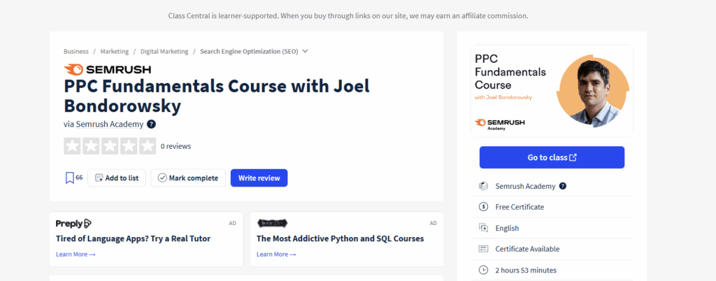 Semrush PPC Fundamentals