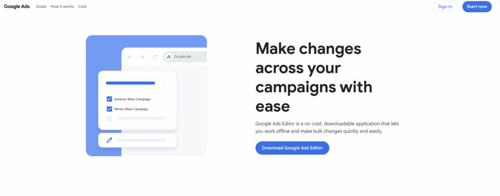 Google Ads Editor