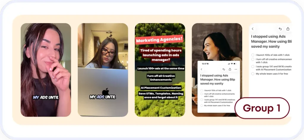 One of the Bulk Meta Ads Launcher Tools, Blip